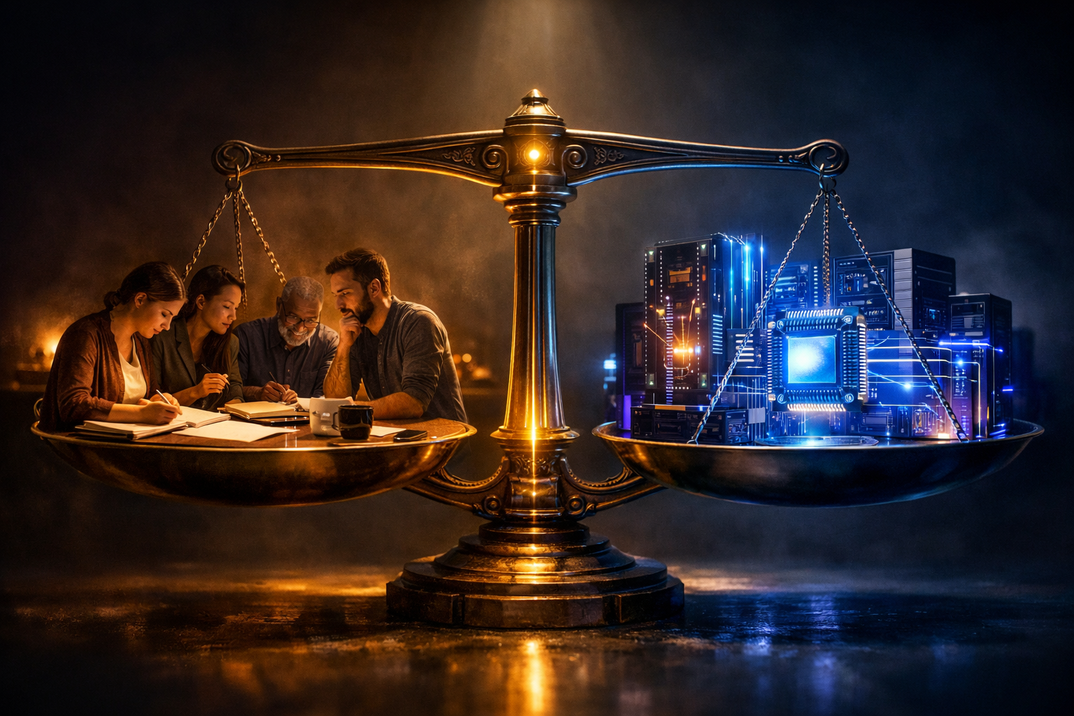 The Balance — Human Intelligence vs AI
